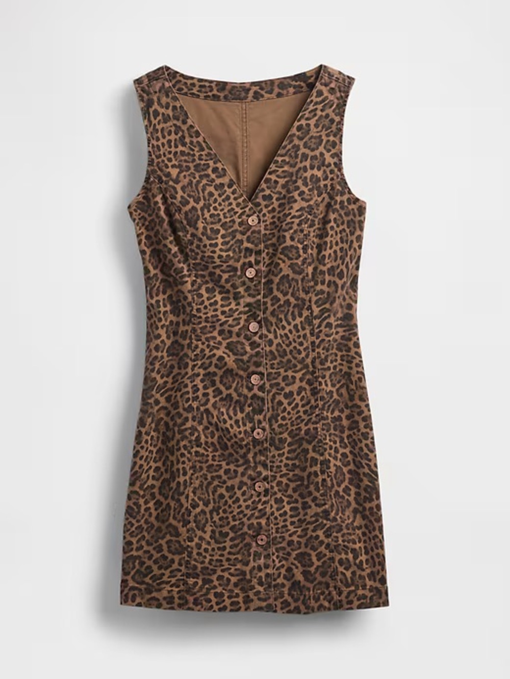 Gap Leopard Print denim mini dress